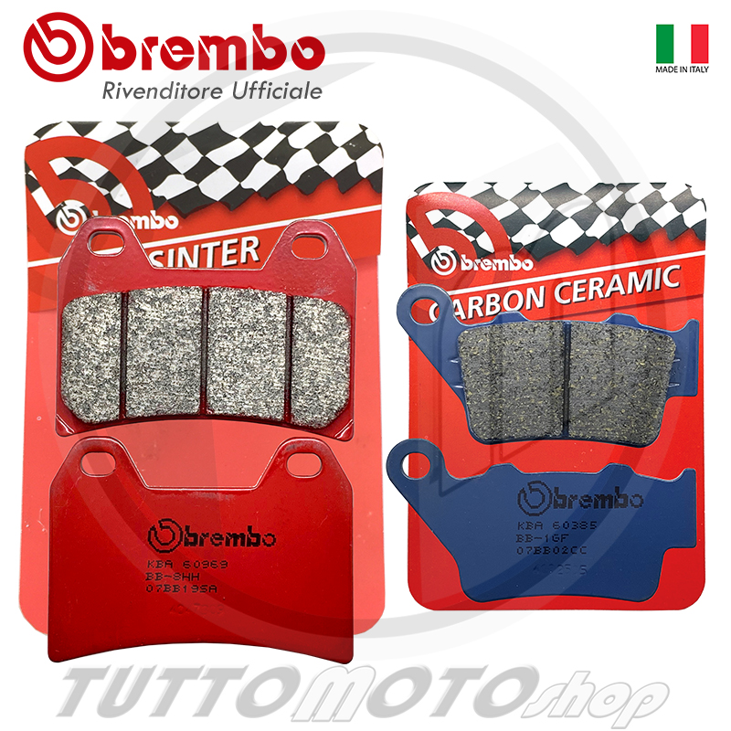 KIT 4 PASTIGLIE FRENO ANTERIORE BREMBO 07BB04SA SINTER ROSSE XT TENERE 660